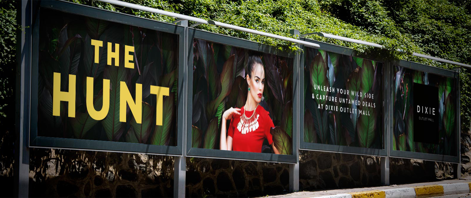 Dixie, outdoor billboard, out of home advertising, advertising campaign design, graphic design, billboard design